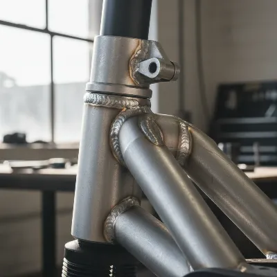 Detailed view of the Nami Burn E2's aircraft-grade aluminum frame, highlighting its robust construction and quality welds